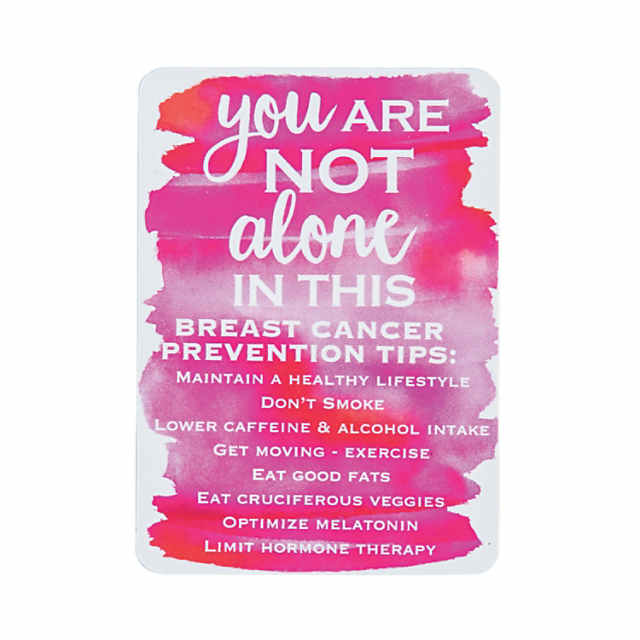 you are not alone Pinkbreast cancer sign 