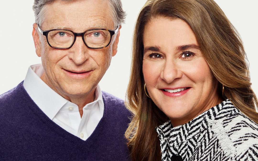 still shot of Bill and Melinda Gates