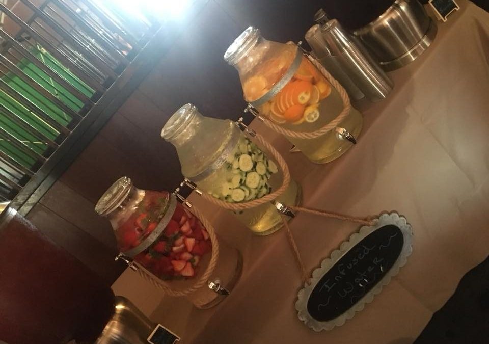 three fruit infused water pitchers